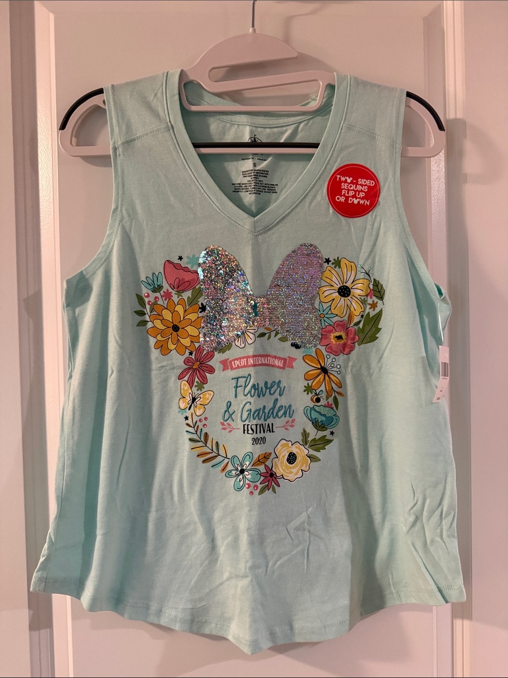 NWT Disney Parks 2020 Epcot Flower & Garden Festival Sequin Tank